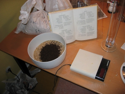 Schüttung mit Farbmalz